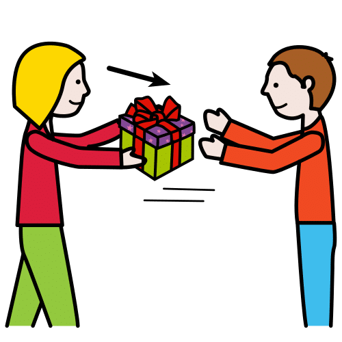 Pictograma de regalar para niños con TEA