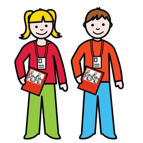 Pictograma de representantes para niños con autismo y TEA