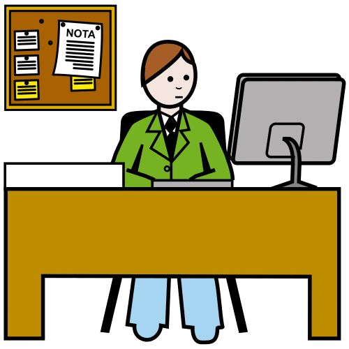 Pictograma de administración para niños con TEA