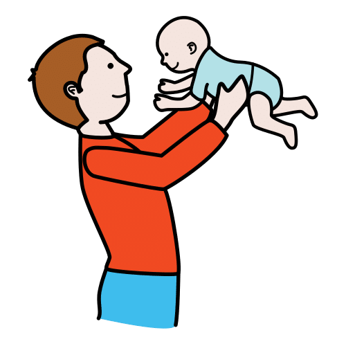 Pictograma de aupar para niños con TEA
