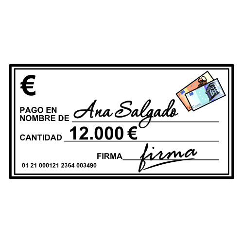 Pictograma de cheque para niños con autismo y TEA