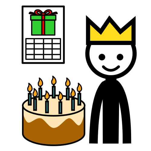 Pictograma de ¡Feliz Cumpleaños! para niños con TEA