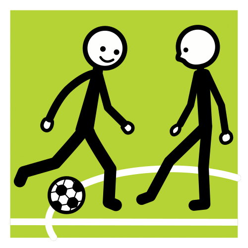 Pictograma de fútbol para niños con TEA