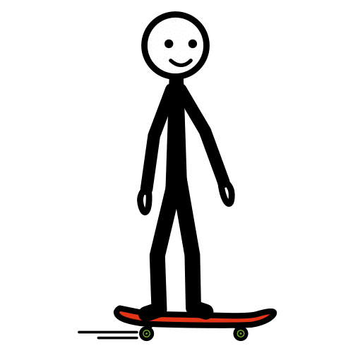 Pictograma de patinar para niños con autismo y TEA