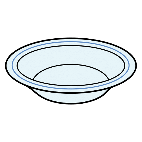 Pictograma de plato para niños con TEA