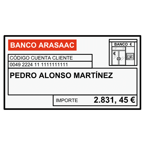 Pictograma de recibo para niños con autismo y TEA