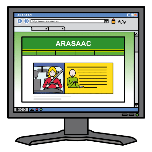 Pictograma de web para niños con TEA