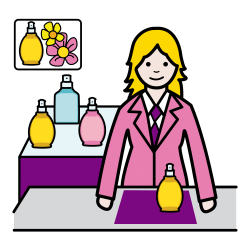 Pictograma de perfumera para niños con TEA