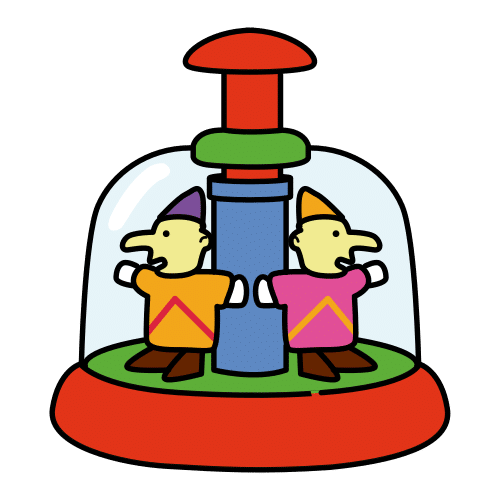 Pictograma de carrusel para niños con TEA
