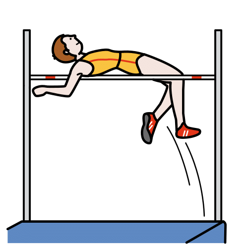 Pictograma de salto de altura para niños con TEA