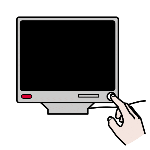 Pictograma de apagar el monitor para niños con TEA