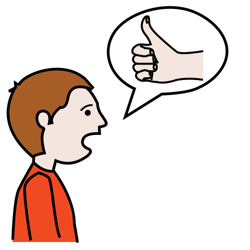 Pictograma de permitir para niños con autismo y TEA