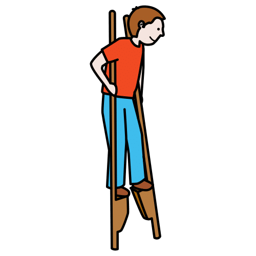 Pictograma de andar para niños con TEA