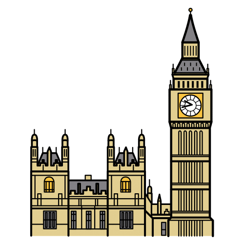 Pictograma de Big Ben para niños con autismo y TEA