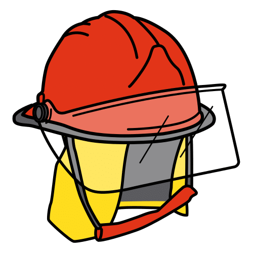 Pictograma de casco para niños con TEA