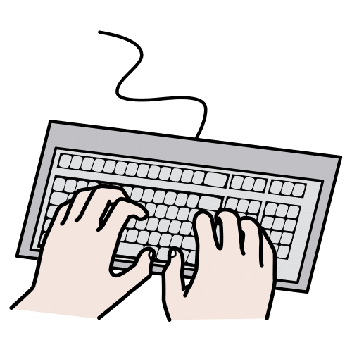 Pictograma de escribir para niños con autismo y TEA