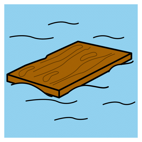 Pictograma de flotar para niños con autismo y TEA
