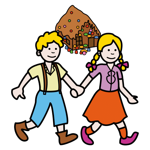 Pictograma de Hansel y Gretel para niños con autismo y TEA