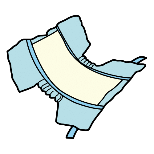 Pictograma de pañal para niños con autismo y TEA
