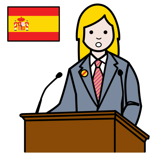 Pictograma de presidenta para niños con TEA