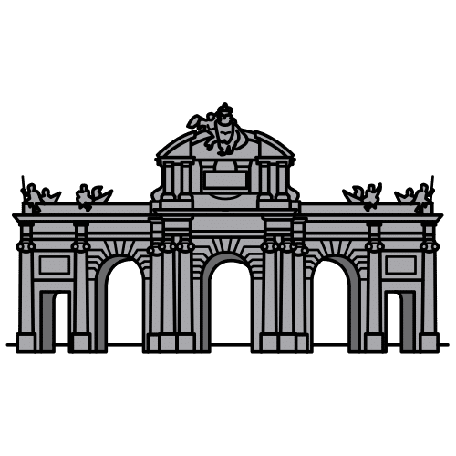 Pictograma de Puerta de Alcalá para niños con autismo y TEA