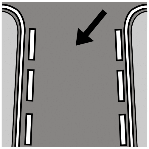 Pictograma de carril para niños con TEA