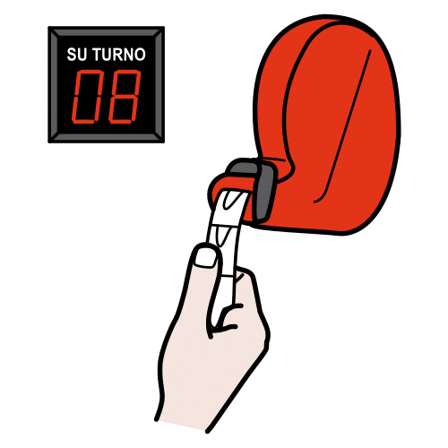 Pictograma de turno para niños con TEA