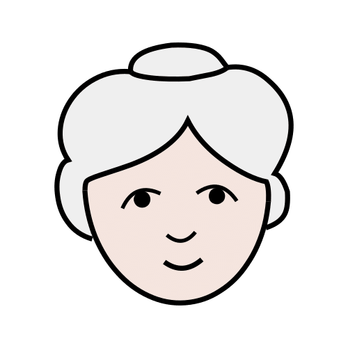 Pictograma de abuela para niños con autismo y TEA