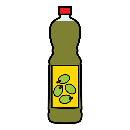 Pictograma de aceite para niños con autismo y TEA