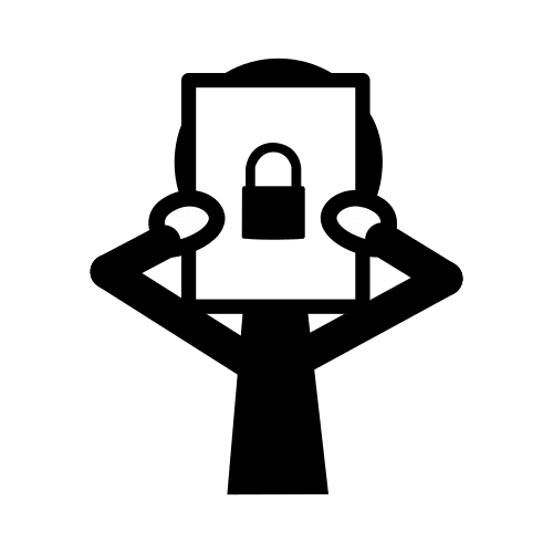 Pictograma de privacidad para niños con autismo y TEA