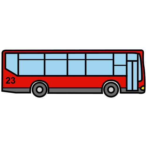 Pictograma de autobús para niños con autismo y TEA