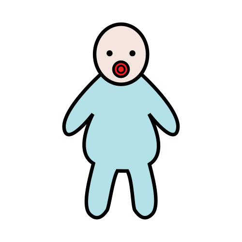 Pictograma de bebé para niños con autismo y TEA
