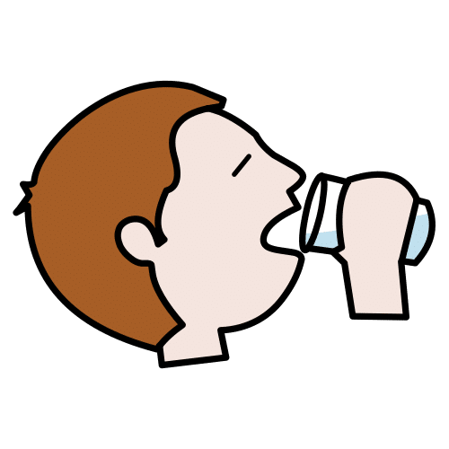 Pictograma de beber para niños con autismo y TEA