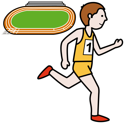 Pictograma de atletismo para niños con TEA