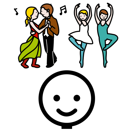 Pictograma de danzaterapia para niños con TEA