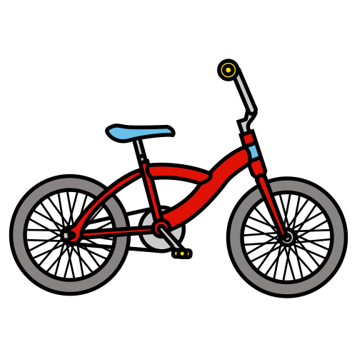 Pictograma de bicicleta para niños con autismo y TEA