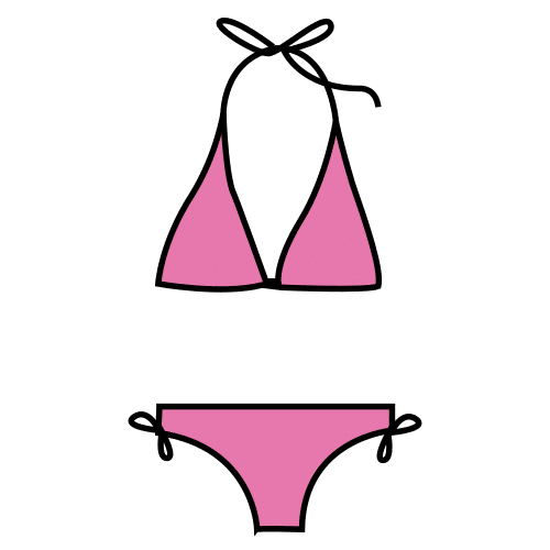 Pictograma de bikini para niños con autismo y TEA