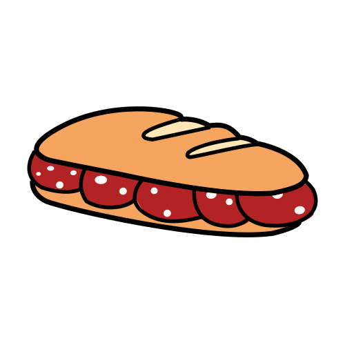 Pictograma de bocadillo para niños con autismo y TEA