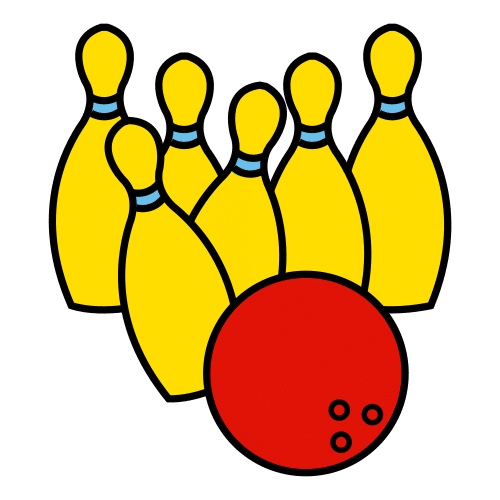 Pictograma de bolos para niños con autismo y TEA