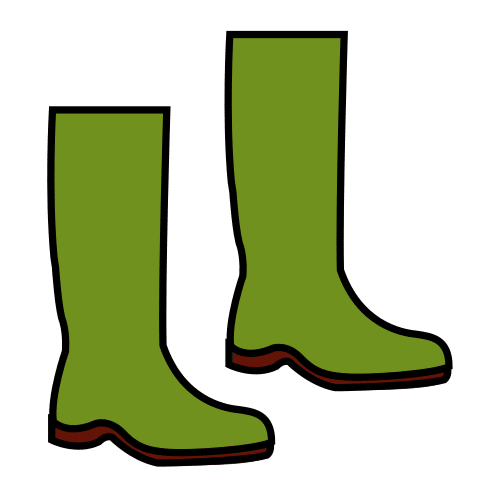 Pictograma de botas para niños con autismo y TEA