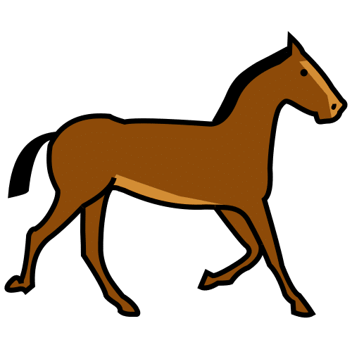 Pictograma de caballo para niños con TEA