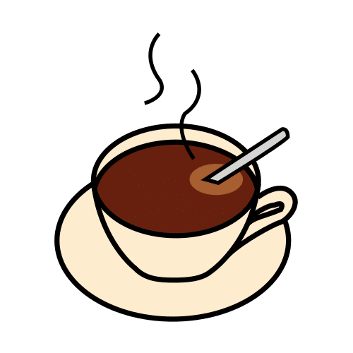 Pictograma de café para niños con TEA