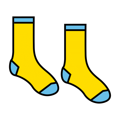 Pictograma de calcetines para niños con TEA