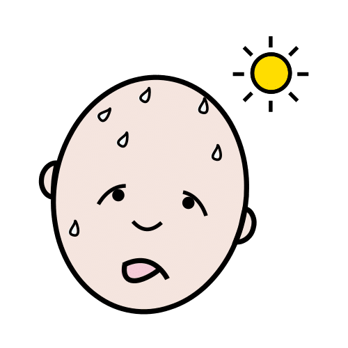 Pictograma de caluroso para niños con autismo y TEA