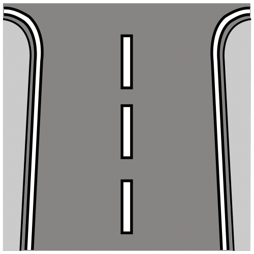 Pictograma de carretera para niños con TEA