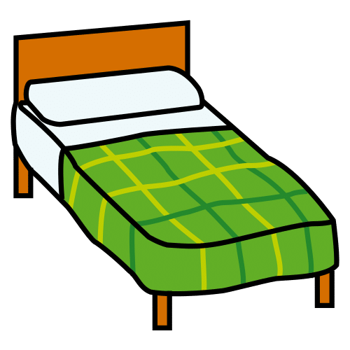 Pictograma de cama para niños con autismo y TEA