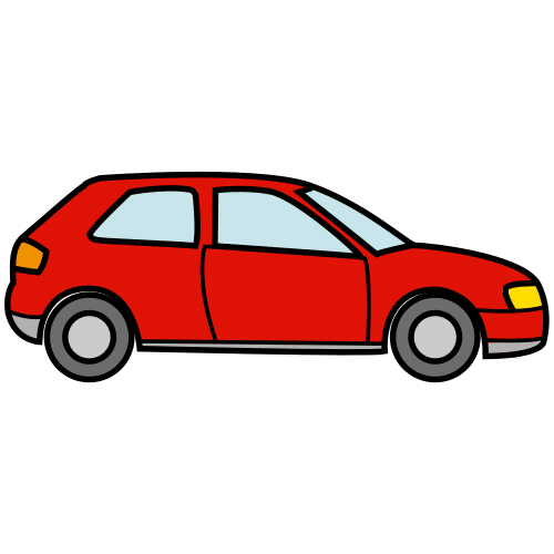Pictograma de coche para niños con TEA