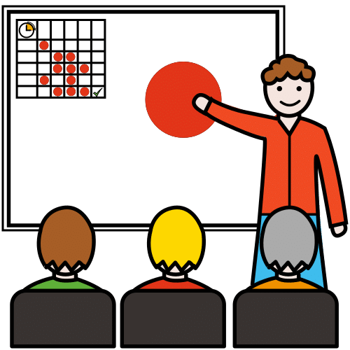 Pictograma de curso para niños con TEA