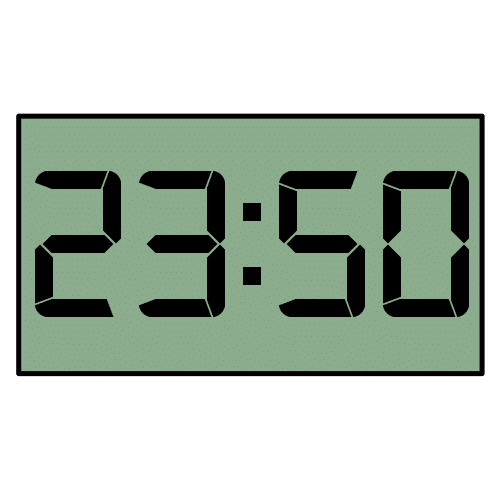 Pictograma de reloj digital para niños con TEA
