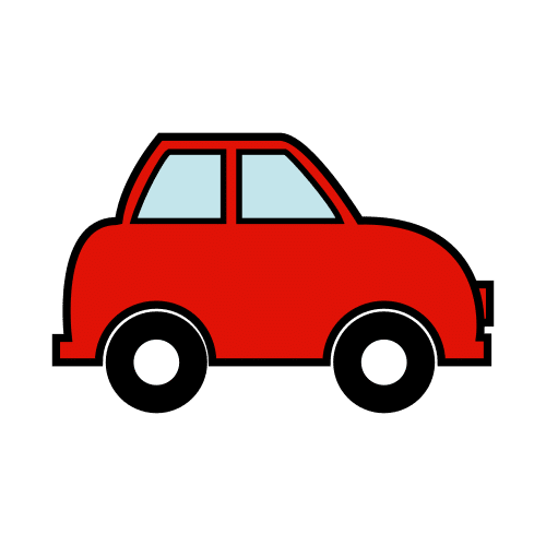 Pictograma de coche de juguete para niños con autismo y TEA
